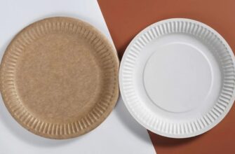 Одноразовые тарелки из разной бумаги