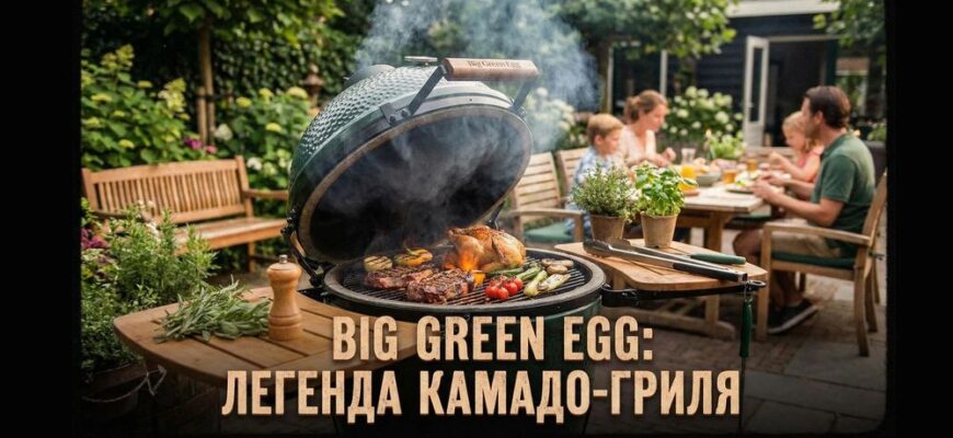 гриль Big Green Egg камадо для барбекю